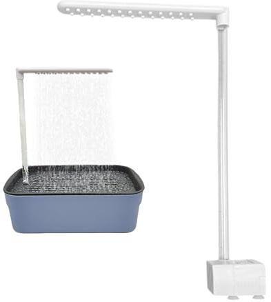 Zubehör für Papageien-Badewanne, Duschkopf mit fließendem Wasser für Käfigbrunnen, praktisches, automatisches Haustier-Pool-Spielzeug für Wellensittiche, Sittiche, Sittiche, Badzubehör