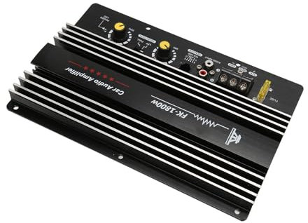 Amplificateur Audio Automobile High Power Stéréo Sub Woofer 1800W 12V Compact et Matériau en Alliage en Aluminium