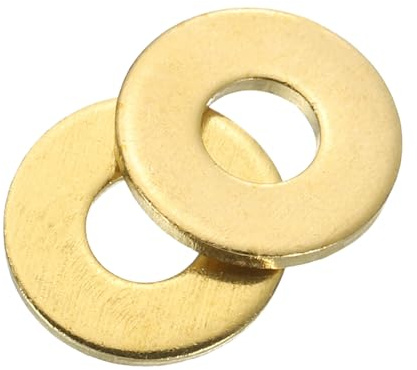 QUARKZMAN Arandela Plana, 120 Pcs Arandelas de Latón M3, 8mm OD, 1mm de Espesor Kit de Surtido de Sellos de Anillo, Junta de Sellado Metálica para Tornillos, Pernos y Tuercas