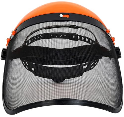 Uzztfa Casco De Motosierra con Pantalla De Seguridad Y Malla Protectora Completa para Jardinería Y Motosierra