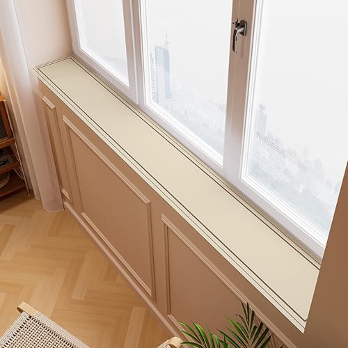 Alfombrilla de Ventana Cojín Antideslizante para Alféizar de Ventana de Balcón, Tapete Protector de Alféizar Recortable para Remodelación, Inicio Almohadilla Impermeable para Muebles(D,150cmx30cm (59