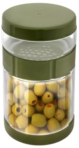 harupink Tarro de Pepino para invertir, Recipiente de Cristal de 1600 ml, Buen Sellado, sin BPA, separación en y húmedo, Recipiente para pepinillos Aceitunas, Kimchi jalapeños