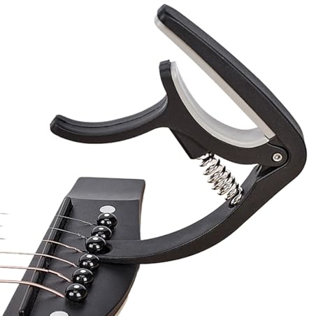 Guitar Capo - Capo für Akustikgitarre | Multifunktionale Tuning | Klemme für Folk | Klassische und elektrische Gitarren | Spring Action Grabber für schnelle Anpassungen | Tragbares, langlebig