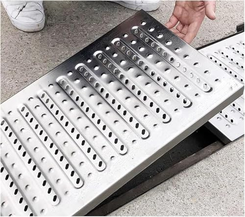 Stainless Steel Drainage Grates, Heavy Duty Non Slip for Indoor Outdoor Sewer Rainwater Channel Drain Covers