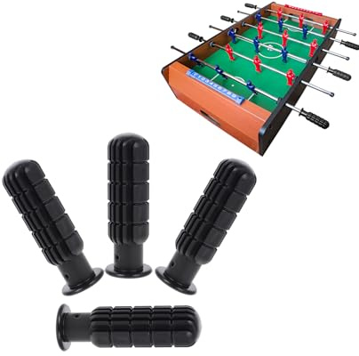 Healvian 4 manopole antiscivolo per calcio balilla in plastica robusta da 8 mm, con superficie antiscivolo, maniglie sicure per gioco interattivo di calcio balilla