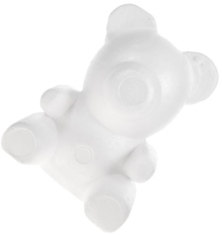 NIYANGLE Orso di Gommapiuma Modellabile Rosa per Decorazioni Artigianali Fai da Te Kit di Creazione per Feste e Lavoretti Creativi in Schiuma Floreale