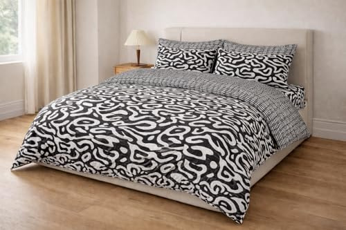 K&A® Luxury 4 Piece Duvet Set | Ultra Soft Microfiber Duvet Cover, Fitted Sheet & 2 Pillow Cases | Breathable & Wrinkle Resistant Bedding Set | Available in Double Size and Multiple Colors