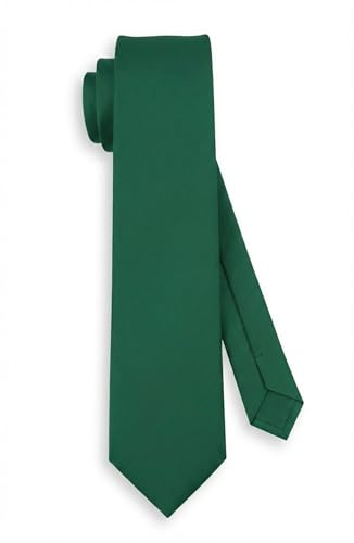TigerTie Herren Krawatte – Klassische einfarbige Krawatte (7,5 cm) für Business, Events & Freizeit