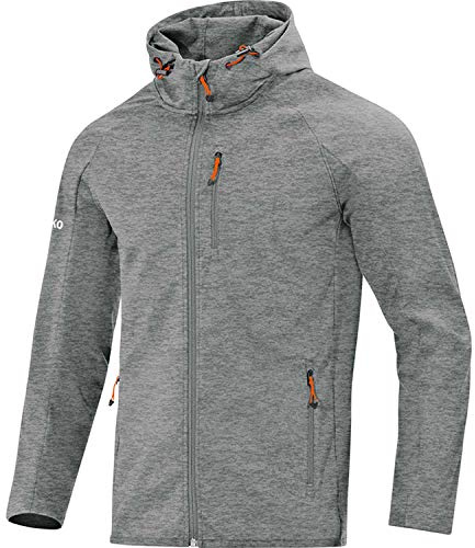 JAKO Softshelljacka för män softshell-jackor, gråmelerad, S