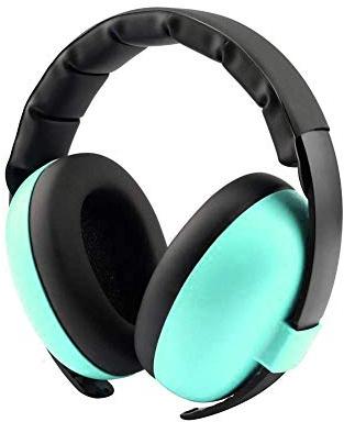 FungLam Casque antibruit pour enfants - Réduction du bruit - Bandeau réglable - Protection auditive pour bébé de 0 à 3 ans - Pour nourrisson et tout-petits de 0 à 3 ans - Vert