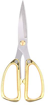 Egurs Hochwertige Edelstahl Schere Multifunktional Küchenschere Gold Bastelschere Stoffschere