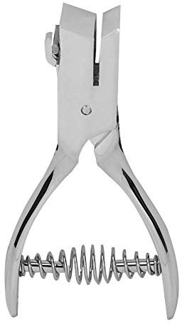 Perforatrice a una fessura, perforatrice in metallo con impugnatura per Scrapbooking, carte d'identità, fori per badge, carta in PVC da 1 mm e credenziali