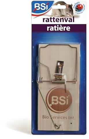 BSI - Piège A Rats - Tapette Bois - Eprouvée - pour La Maison comme Autour