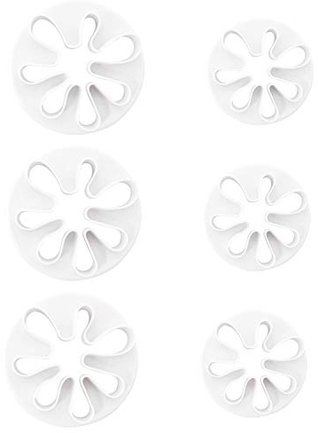 Honbay 6PCS Plastic Paint Splatter Cookie Cutter Set CupCake Decorating Gumpaste Fondant Mould for Cake Cupcake Decoration and Polymer Clay Crafting Projects (2 Size)
