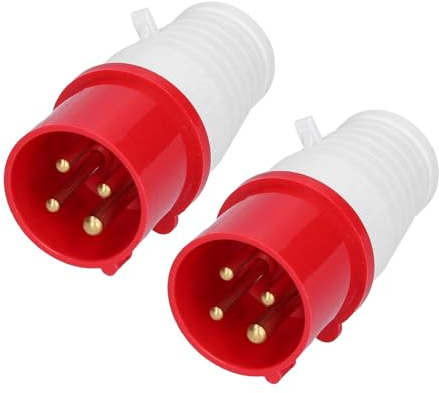2Pcs ZNG-014 380V~415V 16A 16a Prise Industrielle 4 Broches 3 Phases, Prise Femelle Industrielle Connecteur Rapide Fiche D'alimentation Plug Connecteur Rapide D'aviation étanche Circulaire 3P+E IP44