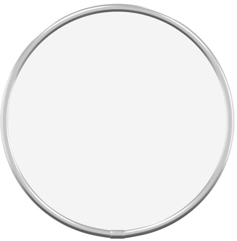 vidaXL Espejo de Pared Redondo Colgante Dormitorio Salón Sala de Estar Pasillo Comedor Cuarto de Baño Entrada Decoración Hogar Plateado