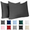 Kissenbezug 30x50 Renforcé Baumwolle (2er-Set) - Anthrazit - Dicht gewebt mit 57 Fäden/cm² - Kissenbezug 50x30 - Oeko Tex Zertifiziert - Dreamzie
