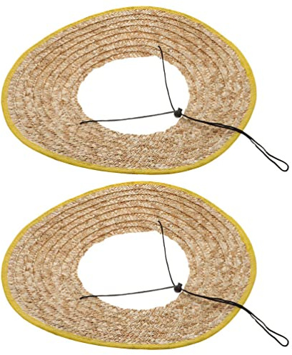 2 Stück Schutzhelm Sonnenschutz Stroh Gewebt Bauhelm Sonnenschutz Schutzhelm Für Bauarbeiter Sanitärarbeiter Außenarbeiter