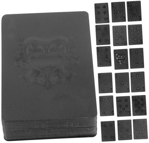 TOYANDONA 1 Packung Kartenspielen Brettpokerspiel Stapel Pokerkarten Spielkarten-Thema Pokerkartendeck Familienfeierkarten Pokerspiel Für Party Decks, Spielkarten PVC Pokertisch Schreibtisch