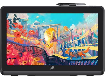 XPPen Artist 22 Plus 130% sRGB-Zeichentablett mit Bildschirm, 16,7 Millionen Farben, Kunsttablett mit 16384 Druckstift, vollständig laminiert, blendfreies Display, Computer-Grafiktablett (55,9 cm)