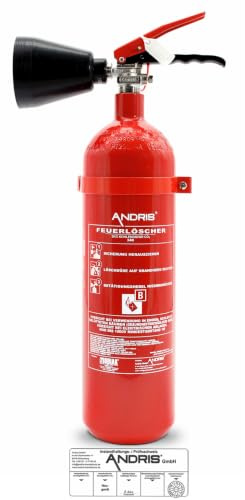 Feuerlöscher 2kg CO2 Kohlendioxid EDV geeignet, EN 3