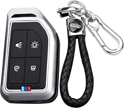 TECART Custodia intelligente per chiave auto, adatta per Volvo CARGO 555 FH16 FM FH EVRO Truck Metal Custodia protettiva per chiavi originali Sostituire la custodia portachiavi Keyless Go protezione 4