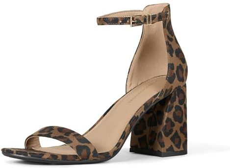 Amazon Essentials Sandalo con Tacco Alto a Blocco Donna