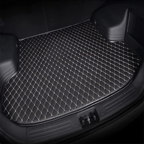 GLYGLY Auto Leder Kofferraummatten, Für Cupra Formentor 2020 2021 2022 2023, Auto Kofferraumwanne Strapazierfähigen Antirutsch Kantenschutz Boot Liner Tray Zubehör,D
