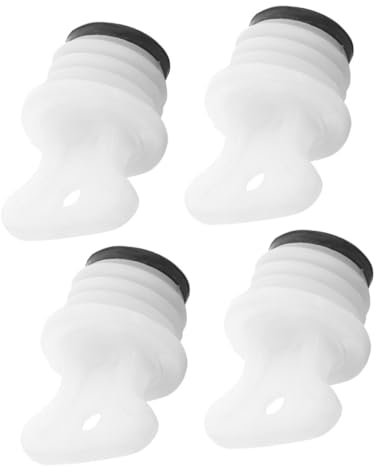 FRCOLOR 4Pcs Hot Water Bag Stoppers Thread Pattern Design Medium 21mm Rubber Seal Leakproof Replacement Caps for Hot Water Sacks Easy to Use Portable Plugs