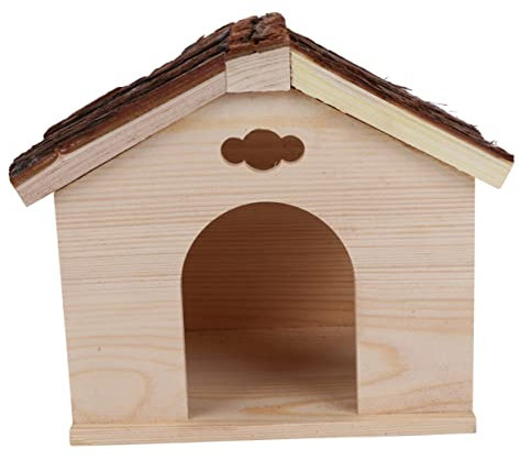 Sosoport Maison Bois pour Cochon Cabane pour Écureuil Refuge pour Chinchillas Abri Bois pour Petits Animaux Facile à Nettoyer