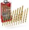 Original Einhell 19-tlg. HSS-G Titan Metallbohrer-Set (im Ganzen geschliffener HSS 4341 Stahl, titanbeschichtet, 135°-Split-Point-Spitze, gefräste Typ N Spirale, Rundschaft)