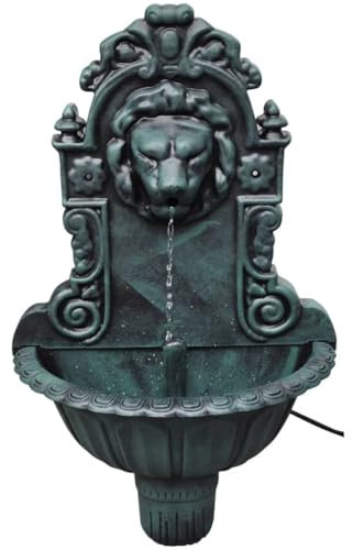 Fontaine murale design tête de lion 40538