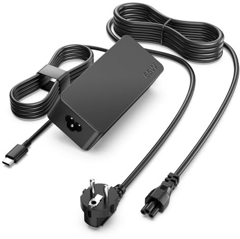 Cargador 65W USB C Cargador Portatil para Lenovo ThinkPad/Yoga/Chromebook, MacBook Pro/Air, HP Spectre, ASUS, Acer, Samsung, Google, Huawei, también Compatible con Cargador USB Tipo C 45W