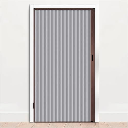 SAFWELAU Scheunentür Falttüre Bienenplattenklappen Türen, Schrank Tür mit Schlösser, Griff und doppelseitigen Klebeband aus Schaum, Zimmer getrennt Türen(22x80in (56x203cm))