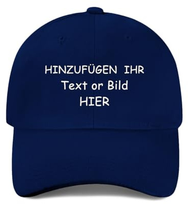 ROHBVMN Schirmmütze personalisiert mit Foto/Logo/Text | Mesh-Trucker-Kappe selbst gestalten | Verstellbare Dad Cap für Männer & Frauen | Baseball Cap Herren Damen Schwarz