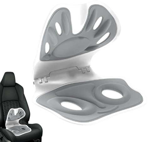 Assistance du dossier, support arrière du siège d'auto,Correcteur de posture de conception de la courbe ergonomique pour les - Correcteur de posture, coussin assis respirant pliable pour les femmes ho