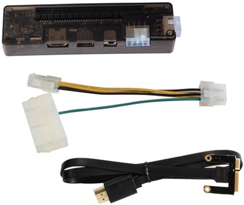 HOMSFOU Docking Station Esterno per Scheda Grafica Pci-e Laptop, Estensione Video Esterna Interfaccia 8pin/dc, Portatile per Utenti Professionali e Gamers Stile Casuale