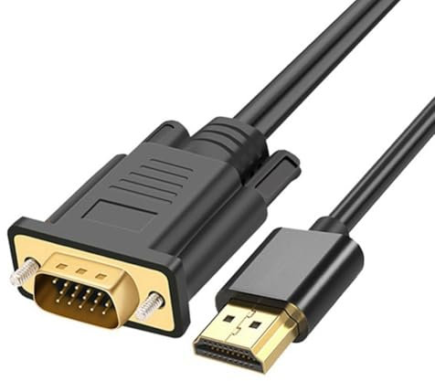 Fangxuee Adaptador de Cable A VGA de 5 M, 1080p, 60 Hz. Convertidor Digital A Analógico Ordenadores y Portátiles.