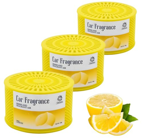 Q QXUNMU Autoduft Set Geschenkbox (3er)-Auto Duft innenraum Zitrone Aroma