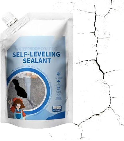 Mimoqk Adhésif De Calage Pour Béton, 400ml Adhésif De Réparation De Fissures Pour Béton Lourd, Colle Ciment Coulis Joint Pour Construction Carrelage Mur Brique Sol Nivellement Asphalte