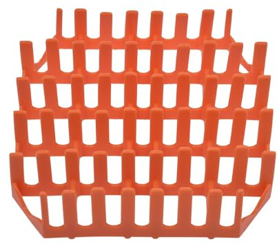 Silikontillverkare – 19 x 19 x 6 cm värmebeständigt matlagningsställ, non-stick mikrovågsugnsbricka, hållbart luftfritös-stativ, mellanmålshållare | krispig korv pizzarulle taquito