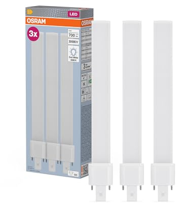 LEDVANCE DULUX S11 Lampada Compatta LED, 6W, 700lm, 4000K bianco freddo, Zoccolo G23, 230V AC/CCG, CRI 80, Diametro 32.3mm