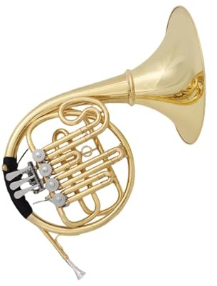 Einreihiges Französisches Horn mit 3 Tasten, französisches Horn-Instrument, vier-Tasten, einreihig, spielt B, flache Taste, Erwachsene, Anfänger