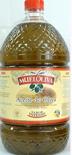 Mueloliva Aceite de Oliva Intenso, Olio d'Oliva, 5 Litri, Tanica Familiare