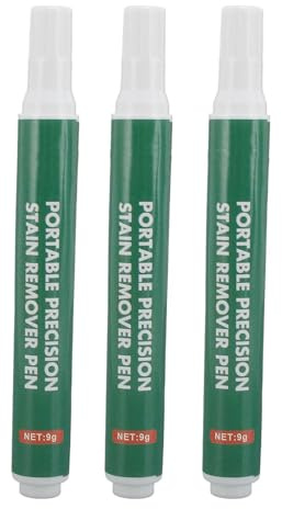 Bewinner Penna per Rimuovere lo Sporco Portatile, Confezione 3 Detergenti per Macchie Senza Lavaggio per Vestiti, Penna per Rimuovere Macchie Delicate Viaggio, Detergente per Tessuti Facile e Veloce