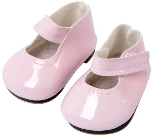 Suxdlan Baby dockskor 1 par dekorativa söta PU 45 cm dockskor ersättning för minihustillbehör