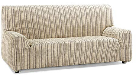 Martina Home Mejico Sofabezug, elastisch 4 Plazas, 240 a 270 cm de ancho beige