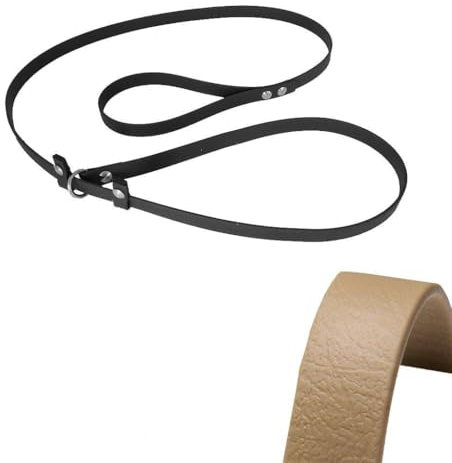 Retrieverleine Hundeleine aus Biothane, Leine für mittlere und große Hunde, schmutz- und wasserabweisend, 2,5 m lang, 16 mm breit, Beige