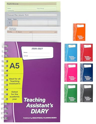 Educational Planning Books – The Teaching Assistants Diary 2026-2027 – A5 – Dated, Week-to-View Teachers Planner & Organiser – Hardback (TAP-P)