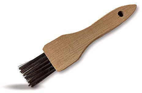 Kibros Lot 3 pinceaux brosses acier trempé dur 2 rangs manche bois | 2 rangs acier trempé dur, manche bois, brossages difficiles d'accès, décapage et grattage.